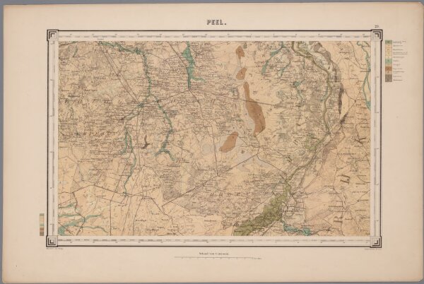 23. Peel, uit: Geologische kaart van Nederland : schaal van 1:200.000 / door W.C.H. Staring ; uitgevoerd door het Topographisch Bureau van Oorlog ; uitgegeven op last van Zijne Majesteit Den Koning
