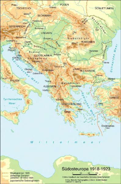 Südosteuropa 1918-1923
