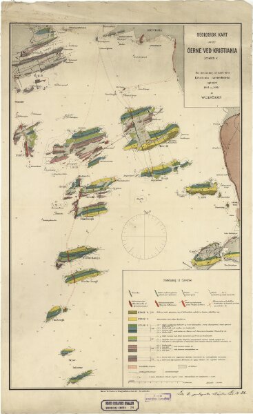 Geologiske kart 28: Geologisk kart over Øerne ved Kristiania