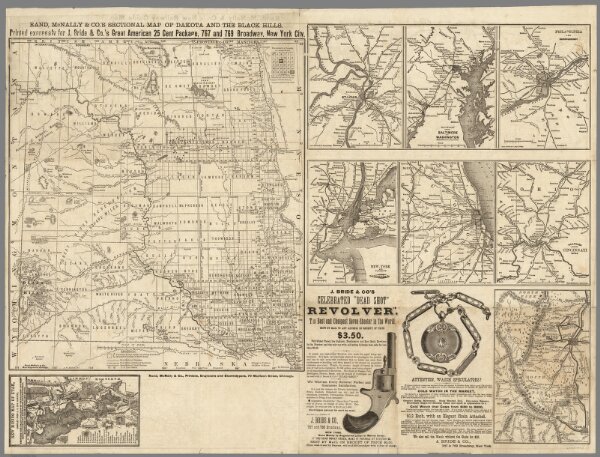 Rand McNally & Co.'s sectional map of the Dakota and the Black Hills