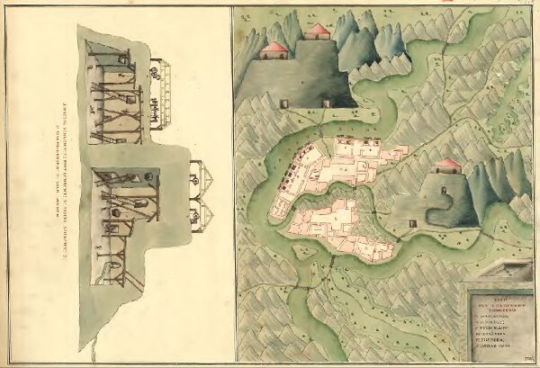 Plan der Bergstadt Abrugbania