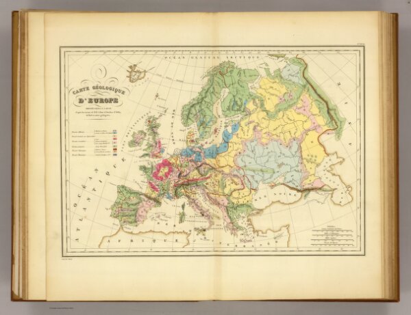 Carte Geologique d'Europe.