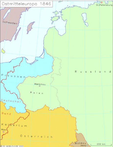Ostmitteleuropa 1846