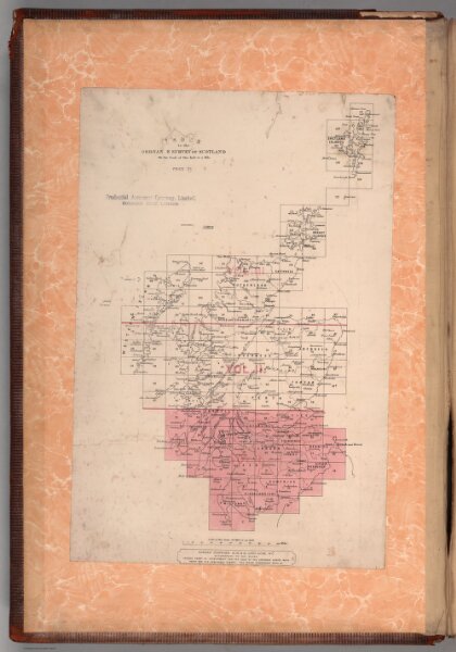 Index Map: Volume 1: Index to the Ordnance Survey of Scotland, Scale 1 inch to a mile
