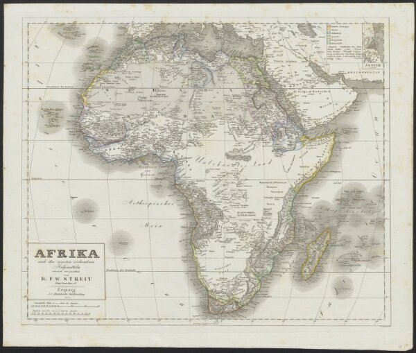 [Neuer Atlas der ganzen Erde nach den neuesten Bestimmungen ... : IV.] Afrika