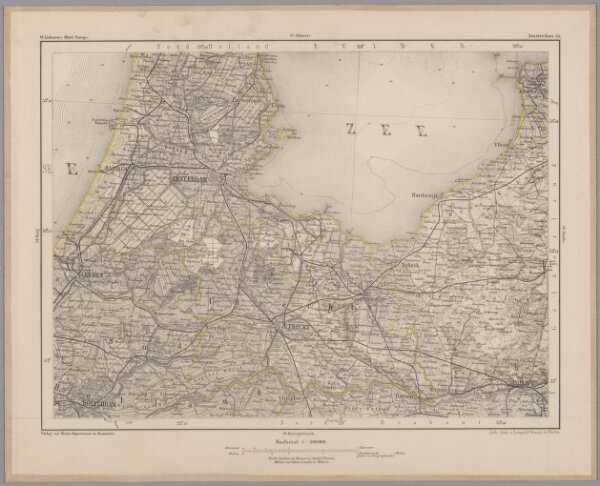 Amsterdam 55, uit: [W. Liebenow's Special-Karte von Mittel-Europa]