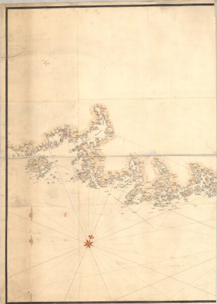 Museumskart 60a: Kart over strekningen Kristiansand-Risør