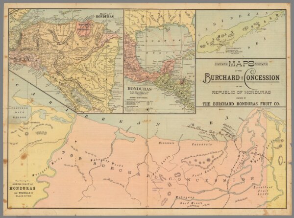 Maps of the Burchard : Concession in the Republic of Honduras