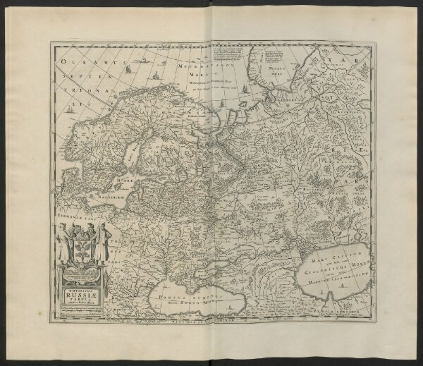 The English Atlas. Volume I. Containing a Description of the Places next the North-Pole; as also of Muscovy, Poland, Sweden, Denmark, and their several Dependances. With a General Introduction to Geography, and a Large Index, containing the Longitudes and Latitudes of all the particular Places, thereby directing the Reader to find them readily in the several Maps.