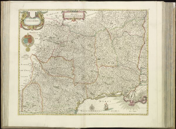 [26][26] Languedoc, uit: Atlas sive Descriptio terrarum orbis