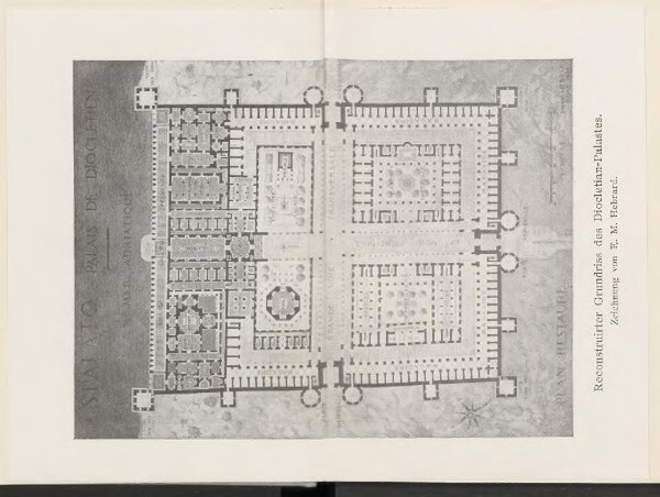 Reconstruierter Grundriss des Diocletian-Palastes