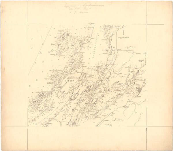 Museumskart 133: Lyngvær-Strømøerne, nordøstre blad