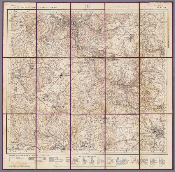 Blatt 111: Urach, uit: Topographische Karte von Württemberg im Massstab 1:25.000 / hrsg. vom Statistischen Landesamt