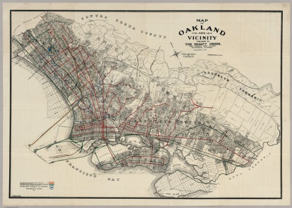 Map Of Oakland And Vicinity