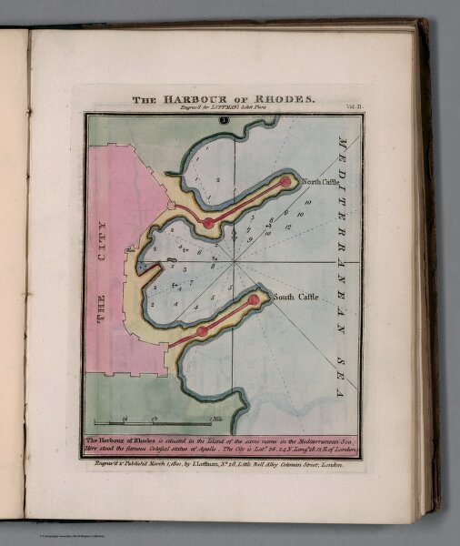 Plate 1 from Vol. 2: The Harbour of Rhodes