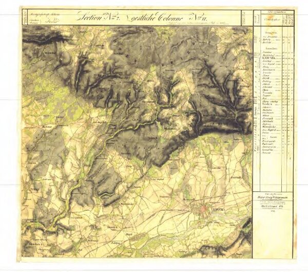II. vojenské (Františkovo) mapování - Morava, mapový list O_7_VI