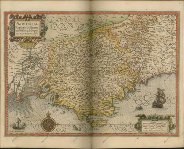 mapa z atlasu "Atlas Sive Cosmographicae Meditationes De Fabrica Mvndi Et Fabricati Figvra. Denuo auctos"