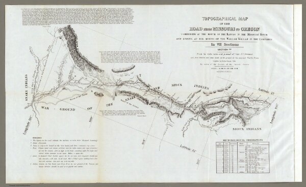 Map Of The Road From Missouri To Oregon ... Section IV.