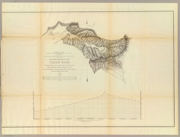 Map and Profile of Tejon Pass.