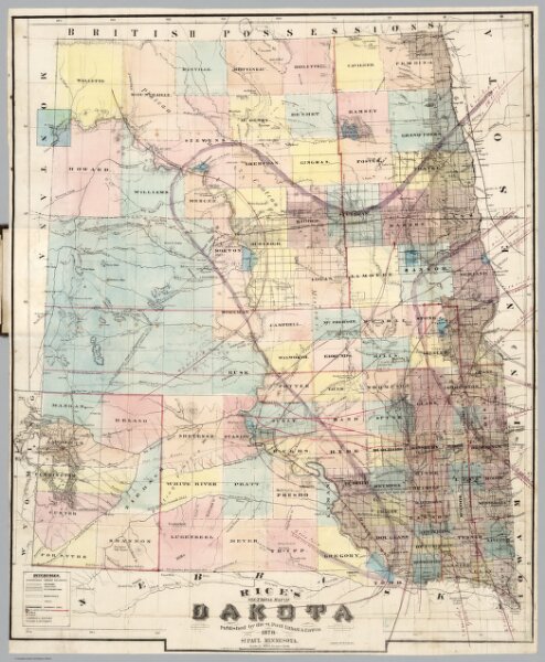 Sectional Map Of Dakota