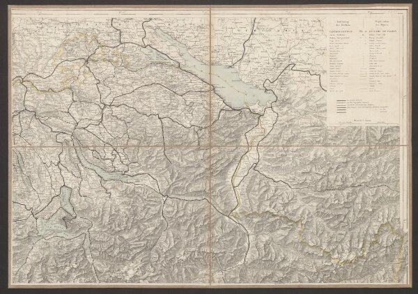 Officielle Eisenbahn-Karte der Schweiz
