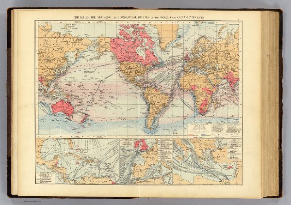 British Empire, routes, currents.