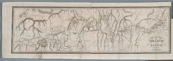 Karta dorogi iz Chen-du-fu do Khlassy izdannaia v 1828 godu. (Map of the road from Chen-du-fu to Lhasa published in 1828)