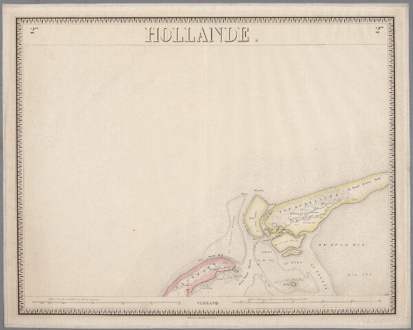 2me Vlieland, uit: Nouvelle carte de la Hollande, d'après Kraijenhoff et les meilleures cartes connues / Établissement Géographique de Bruxelles, fondé par Ph. Vander Maelen