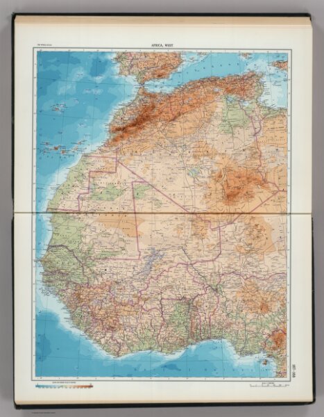 167-168.  Africa, West.  The World Atlas.