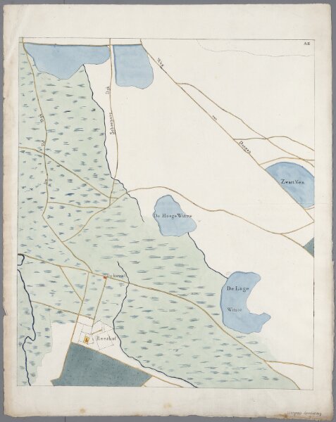 A II, uit: [Kaart van deel van Noord-Brabant, tussen Breda en Tilburg]