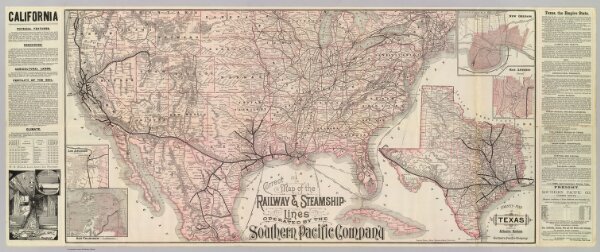Railway, steamship lines, Southern Pacific Company.