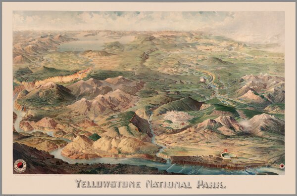 Yellowstone National Park. Copyright 1904 by Henry Wellge, Milwaukee.