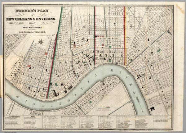 Norman's Plan of New Orleans & Environs