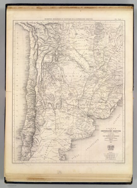 Carte de la Confederation Argentine.