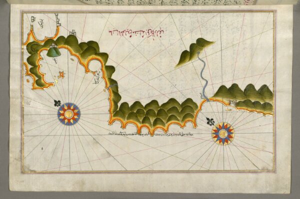 fol. 340b Unidentified islands off the southern Anatolian coast