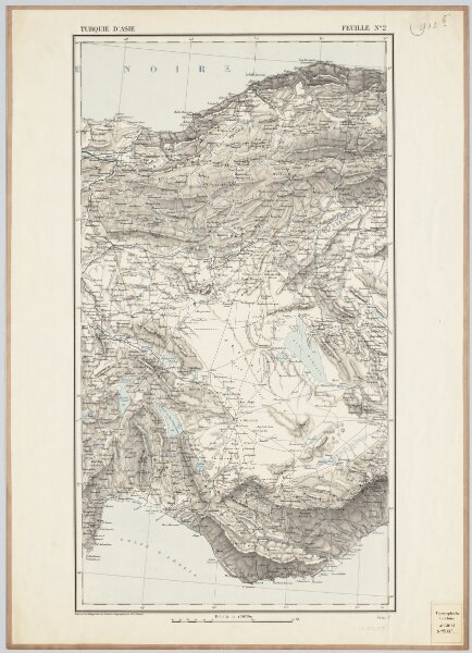 Feuille No. 2, uit: Carte de la Turquie d'Asie (moins l'Arabie) / dessiné et héliogravé au Service géographique de l'Armée