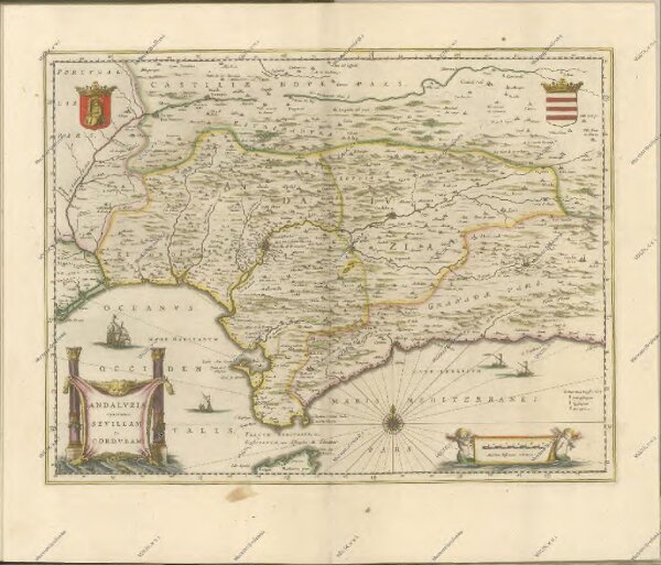 mapa z atlasu "Theatrvm orbis terrarvm, Sive Atlas novvs. Pars Secvnda."