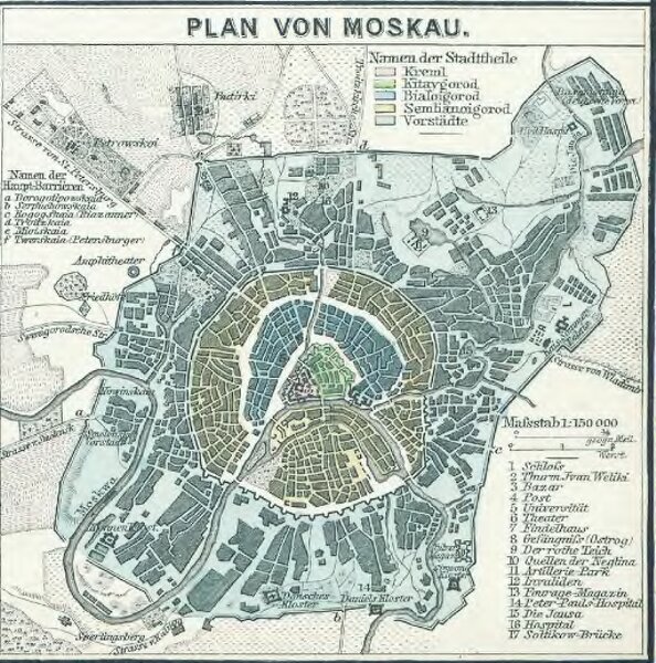 Plan von Moskau