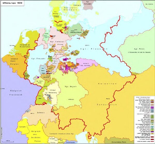 Mitteleuropa 1839