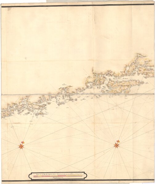 Museumskart 60b: Kart over strekningen Kristiansand-Risør