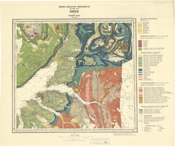 Geologisk kart 105: Narvik