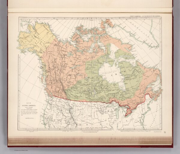 Facsimile:  Map of North America.  Hudson's Bay Company (Arrowsmith) ordered by House of Commons
