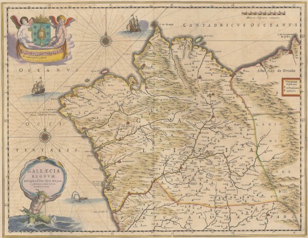 Gallaecia Regnum [Karte], in: Novus atlas absolutissimus, Bd. 6, S. 34.