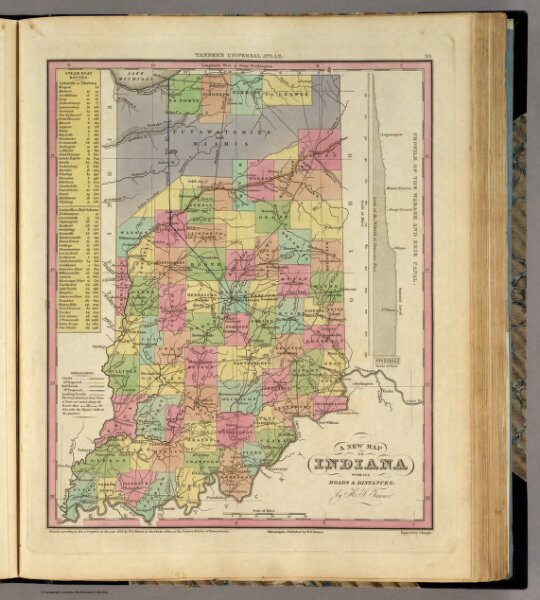 New Map Of Indiana.