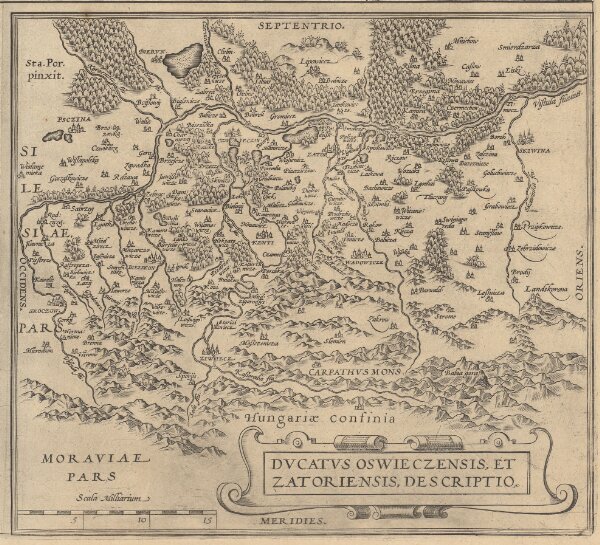 Ducatus Oswieczensis, Et Zatoriensis, Descriptio. [Karte], in: Theatrum orbis terrarum, S. 375.