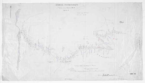 'The Acholi District, from Wadelai to Payeira.'.'(Signed) F A Knowles'