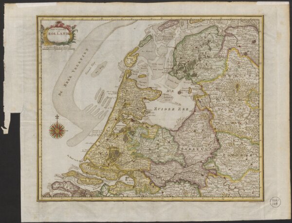 Nieuwe kaart van Holland