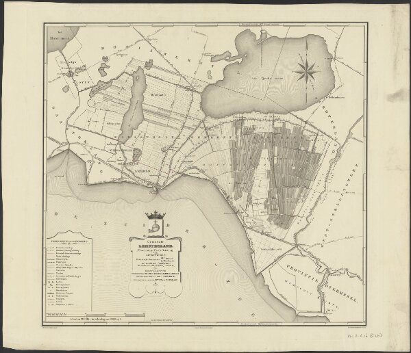 Gemeente Lemsterland (voormalige zesde grietenij van Zevenwouden) : Kadastrale gemeenten 1. Lemmer 2.Oosterzee, IIIe kanton (Lemmer), IIIe arrondissement (Sneek) 1853 ...