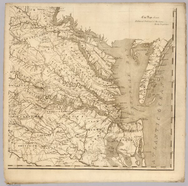 Map of Virginia, 1818 (lower right sheet)