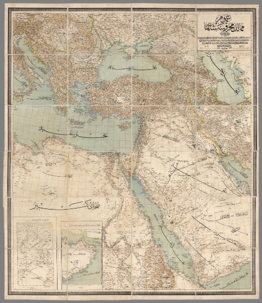 General map of the protected countries. Ottoman Empire